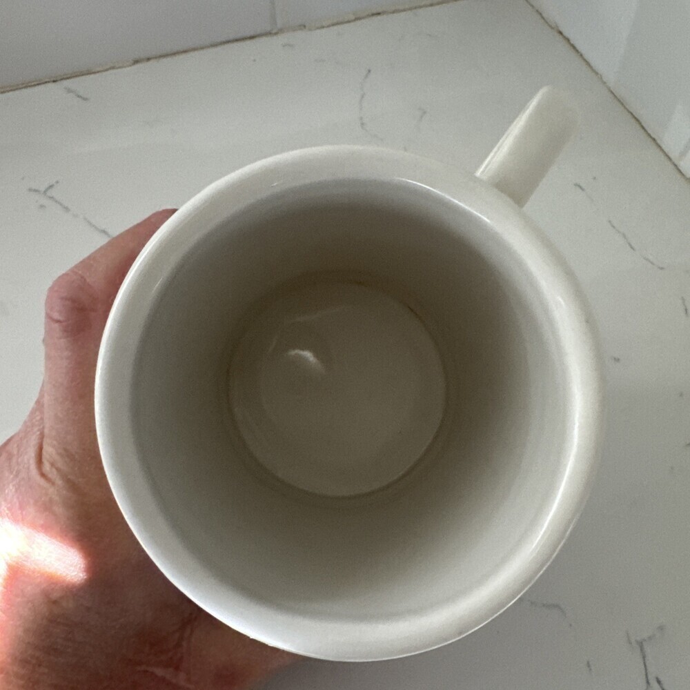 Anthropologie Monogram Initial Coffee Mug Cup White Letter S - Picture 10 of 12